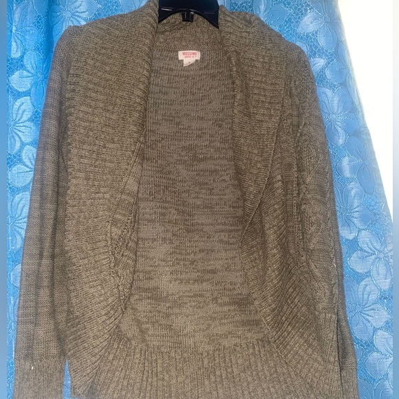 Green Mossimo open front cardigan sweater - Picture 1 of 5